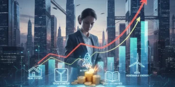 Optimizing Investment Portfolio for 2026 with diverse assets and growth charts