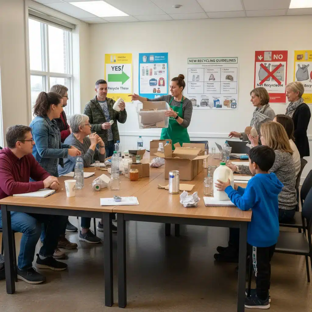Community workshop on new recycling guidelines and waste sorting