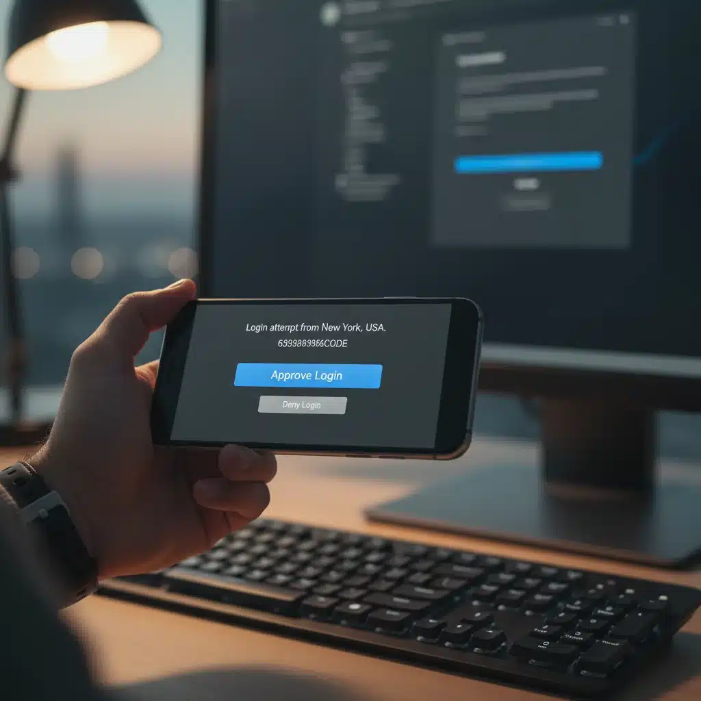Multi-factor authentication on smartphone for secure financial access