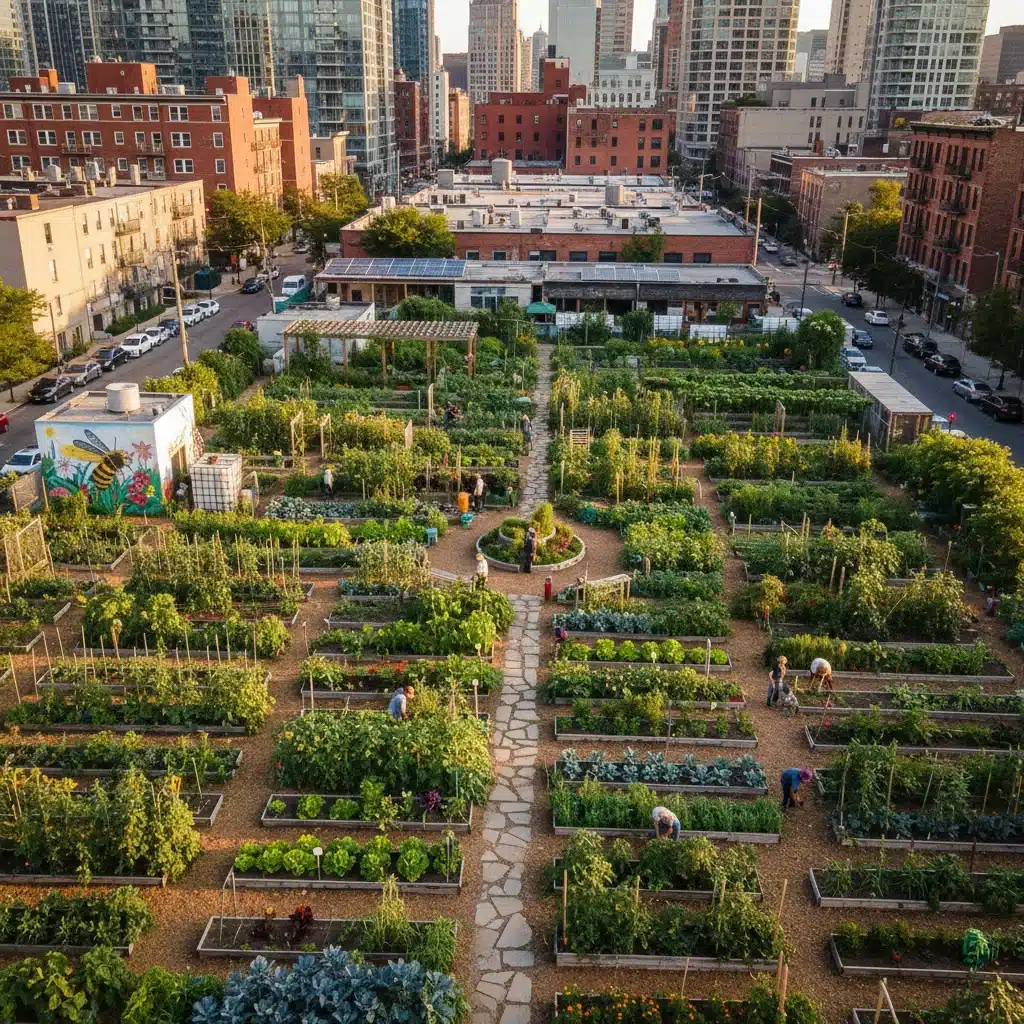 Urban Green Oasis: Community Gardens Fueling Food Security and Social Bonds